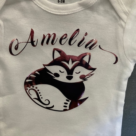 sale Customized Gerber One-piece Bodysuit with Fox - Picture 2 of 5